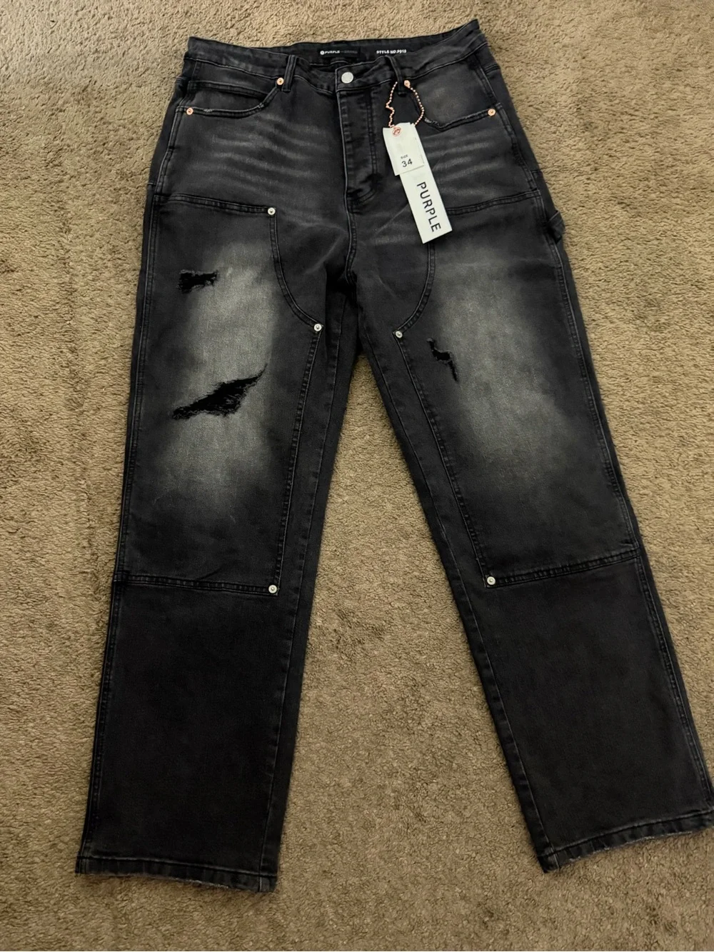 Purple Brand Men's Black jeans